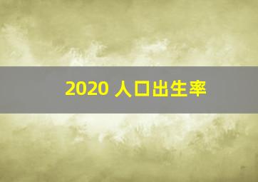 2020 人口出生率